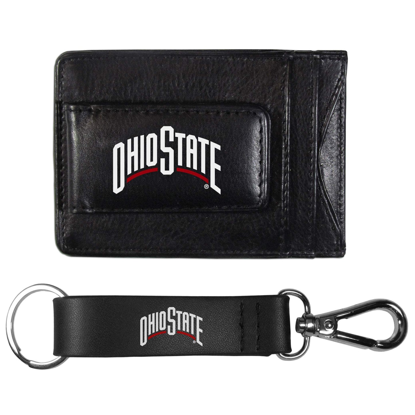 Ohio St. Buckeyes Leather Cash & Cardholder & Strap Key Chain - Ohio State Buckeyes - Flyclothing LLC