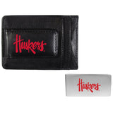 Nebraska Cornhuskers Leather Cash & Cardholder & Money Clip - Nebraska Cornhuskers