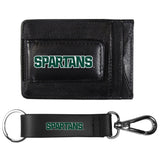 Michigan St. Spartans Leather Cash & Cardholder & Strap Key Chain - Michigan St. Spartans
