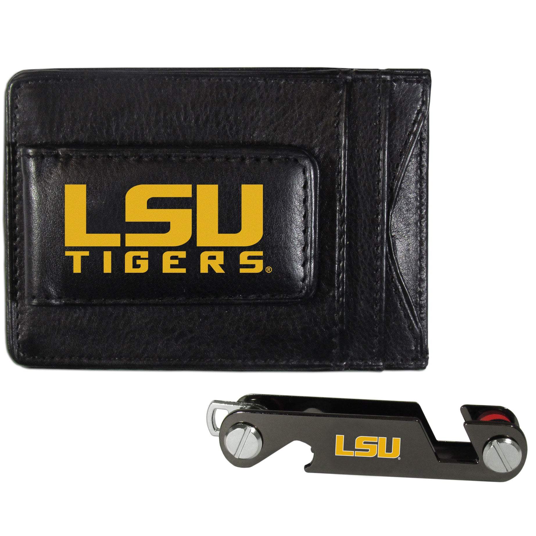 LSU Tigers Leather Cash & Cardholder & Key Organizer - LSU Tigers - Flyclothing LLC