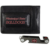 Mississippi St. Bulldogs Leather Cash & Cardholder & Key Organizer - Mississippi St. Bulldogs