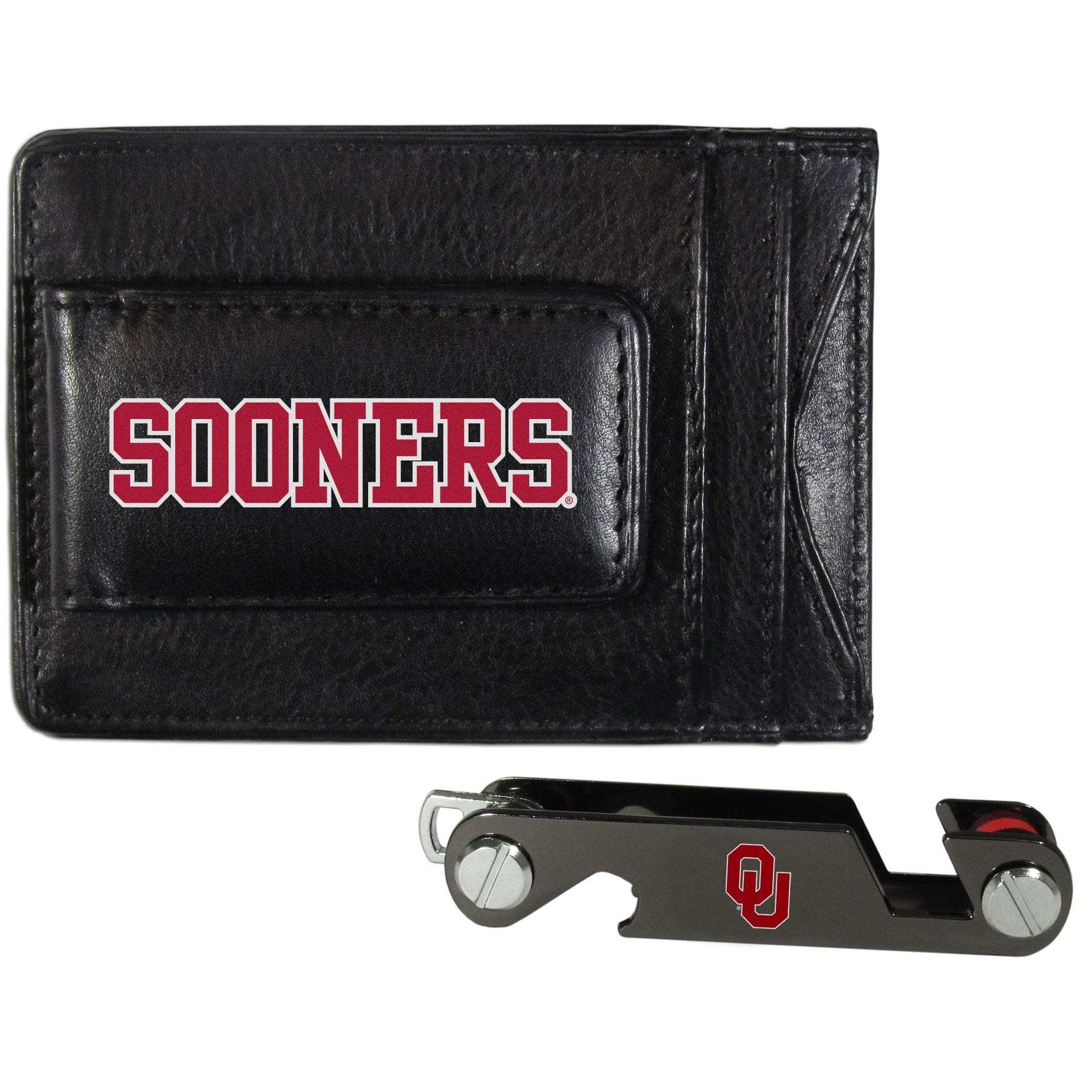 Oklahoma Sooners Leather Cash & Cardholder & Key Organizer - Oklahoma Sooners - Flyclothing LLC