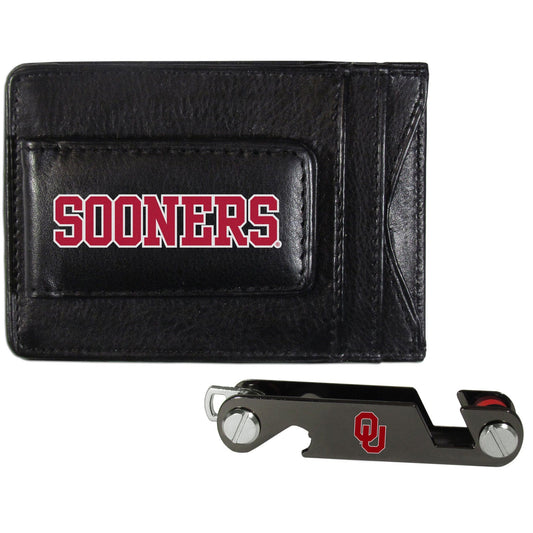 Oklahoma Sooners Leather Cash & Cardholder & Key Organizer - Oklahoma Sooners