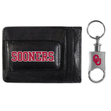 Oklahoma Sooners Leather Cash & Cardholder & Valet Key Chain - Oklahoma Sooners