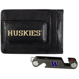 Washington Huskies Leather Cash & Cardholder & Key Organizer - Washington Huskies