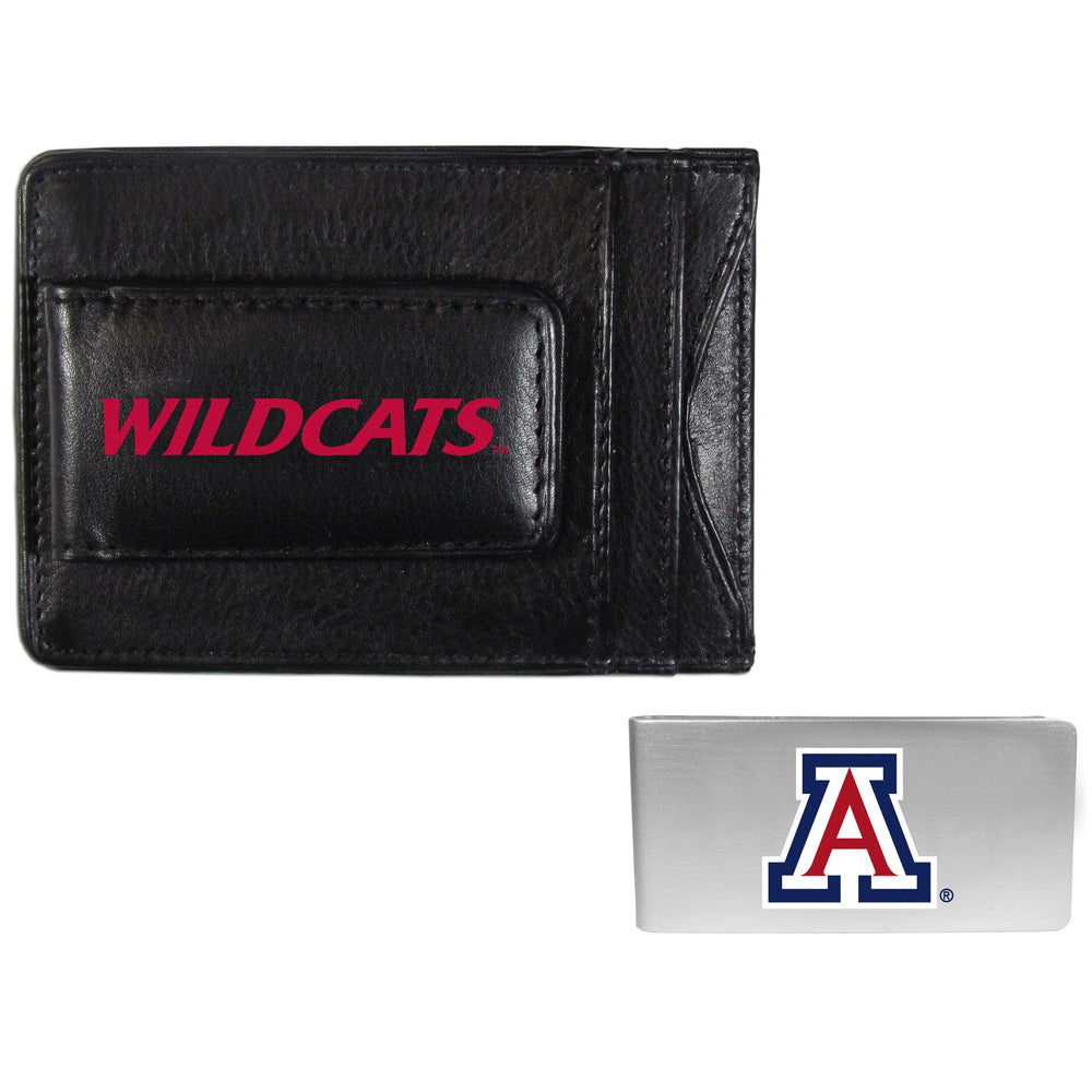 Arizona Wildcats Leather Cash & Cardholder & Money Clip - Arizona Wildcats