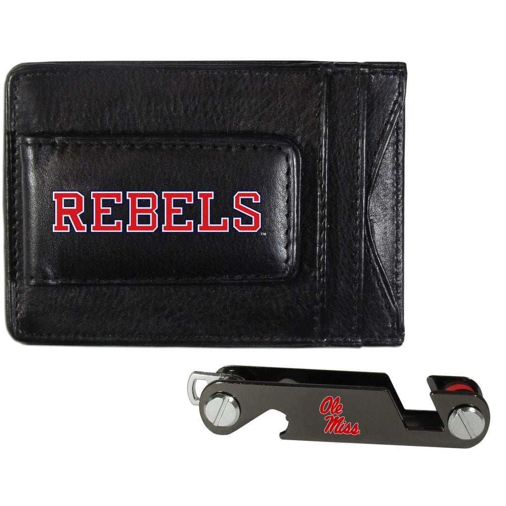 Mississippi Rebels Leather Cash & Cardholder & Key Organizer - Mississippi Rebels