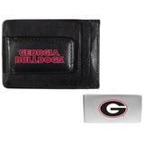 Georgia Bulldogs Leather Cash & Cardholder & Money Clip - Georgia Bulldogs