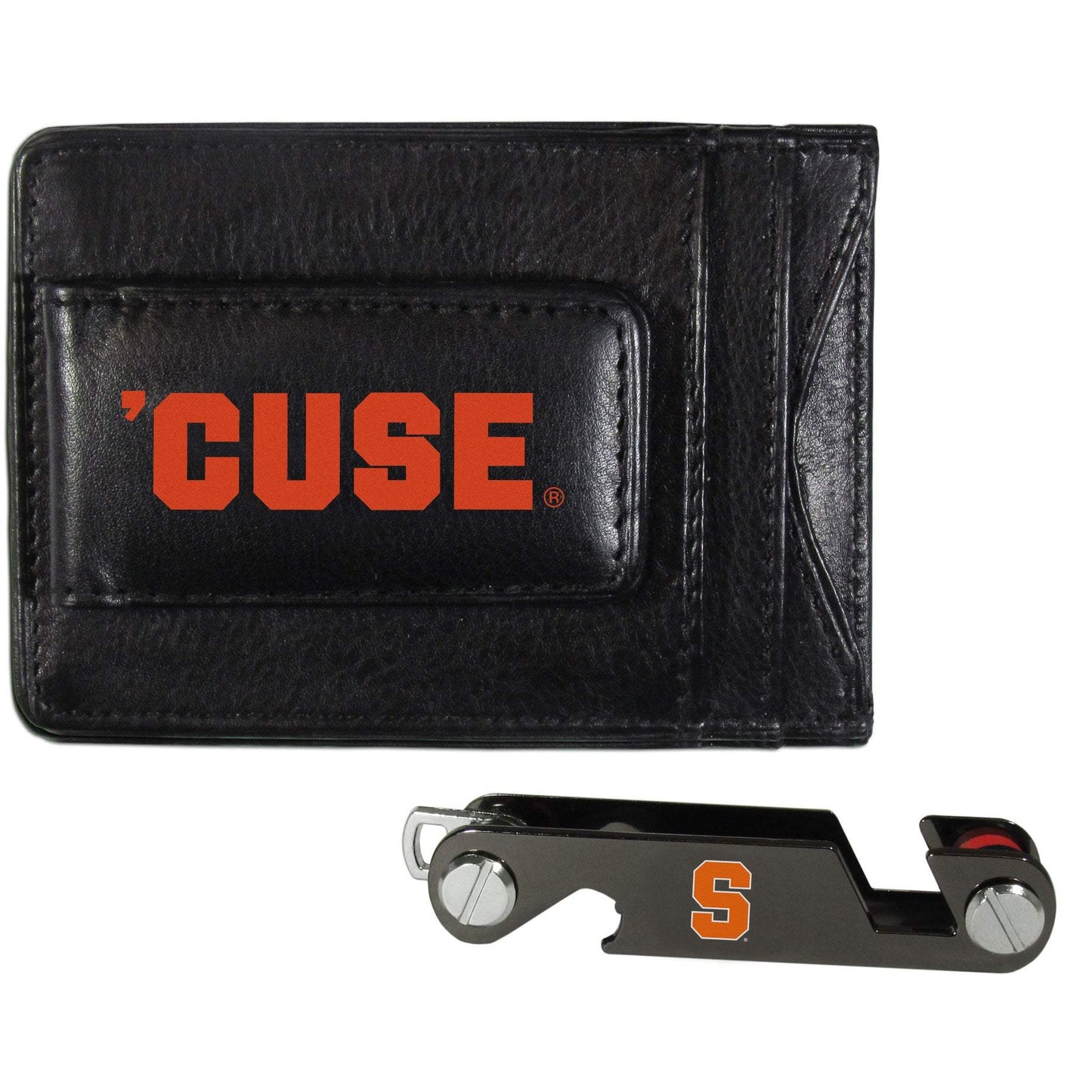 Syracuse Orange Leather Cash & Cardholder & Key Organizer - Syracuse Orange - Flyclothing LLC
