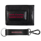 S. Carolina Gamecocks Leather Cash & Cardholder & Strap Key Chain - S. Carolina Gamecocks