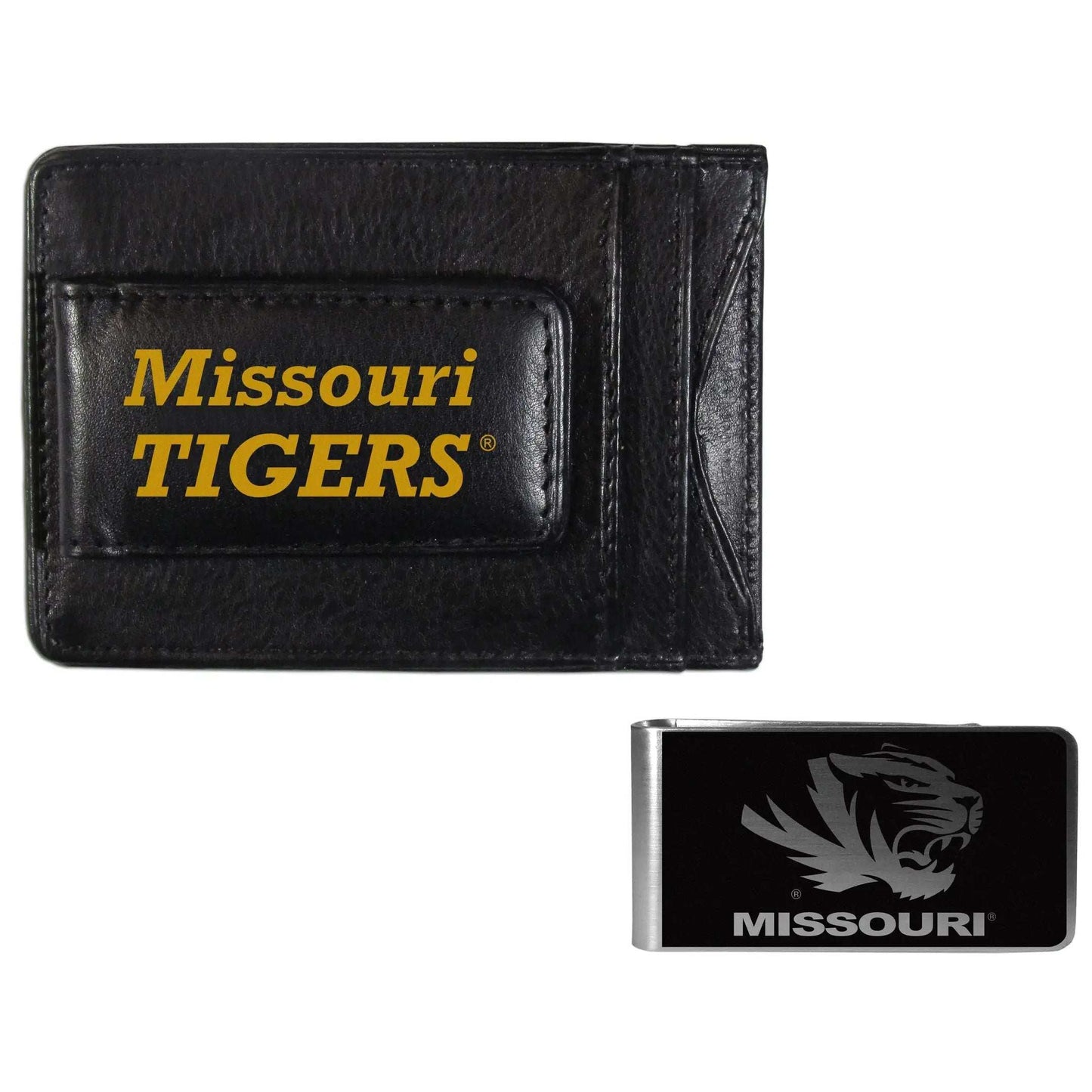 Missouri Tigers Leather Cash & Cardholder & Black Money Clip - Missouri Tigers - Flyclothing LLC