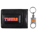 Clemson Tigers Leather Cash & Cardholder & Valet Key Chain - Clemson Tigers