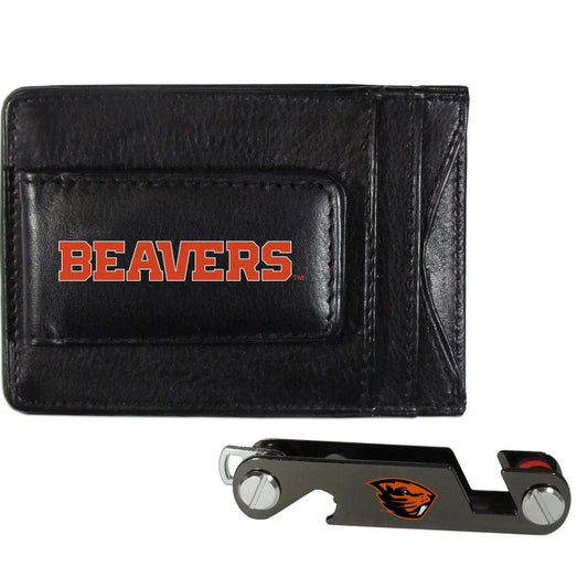 Oregon St. Beavers Leather Cash & Cardholder & Key Organizer - Oregon St. Beavers - Flyclothing LLC