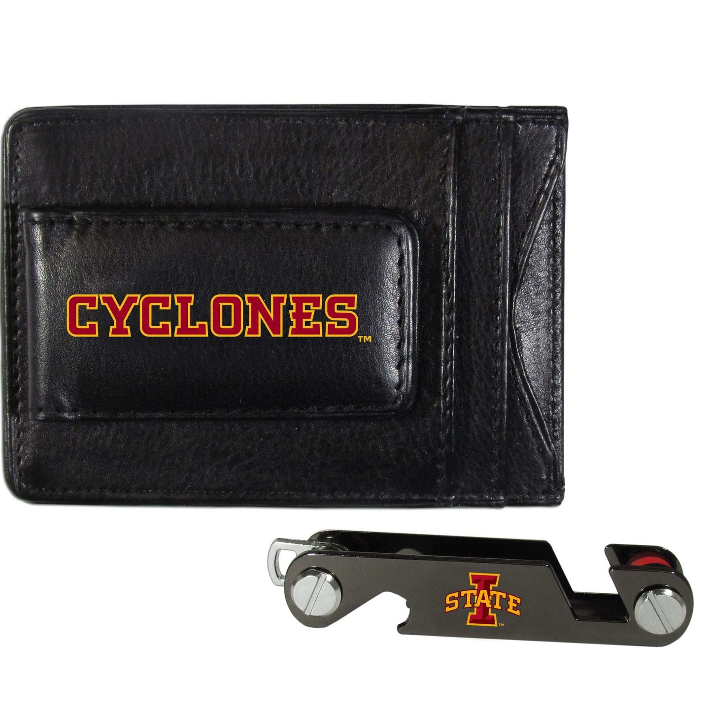 Iowa St. Cyclones Leather Cash & Cardholder & Key Organizer - Iowa St. Cyclones - Flyclothing LLC