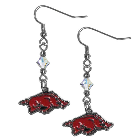 Arkansas Razorbacks Crystal Dangle Earrings - Arkansas Razorbacks - Flyclothing LLC