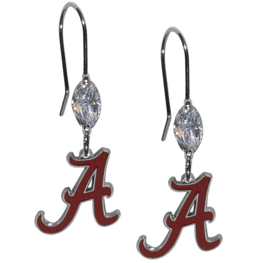Alabama Crimson Tide Crystal Dangle Earrings - Alabama Crimson Tide - Flyclothing LLC