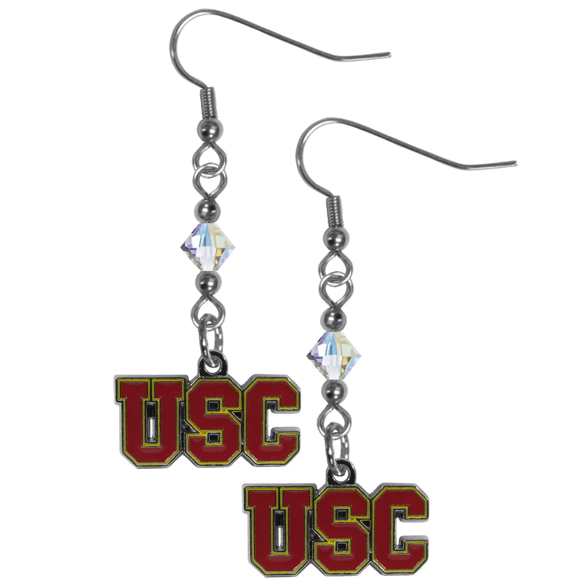 USC Trojans Crystal Dangle Earrings - USC Trojans - Flyclothing LLC