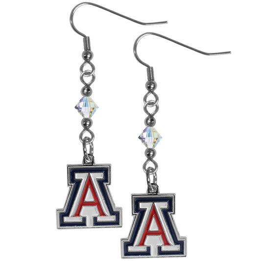 Arizona Wildcats Crystal Dangle Earrings - Arizona Wildcats - Flyclothing LLC