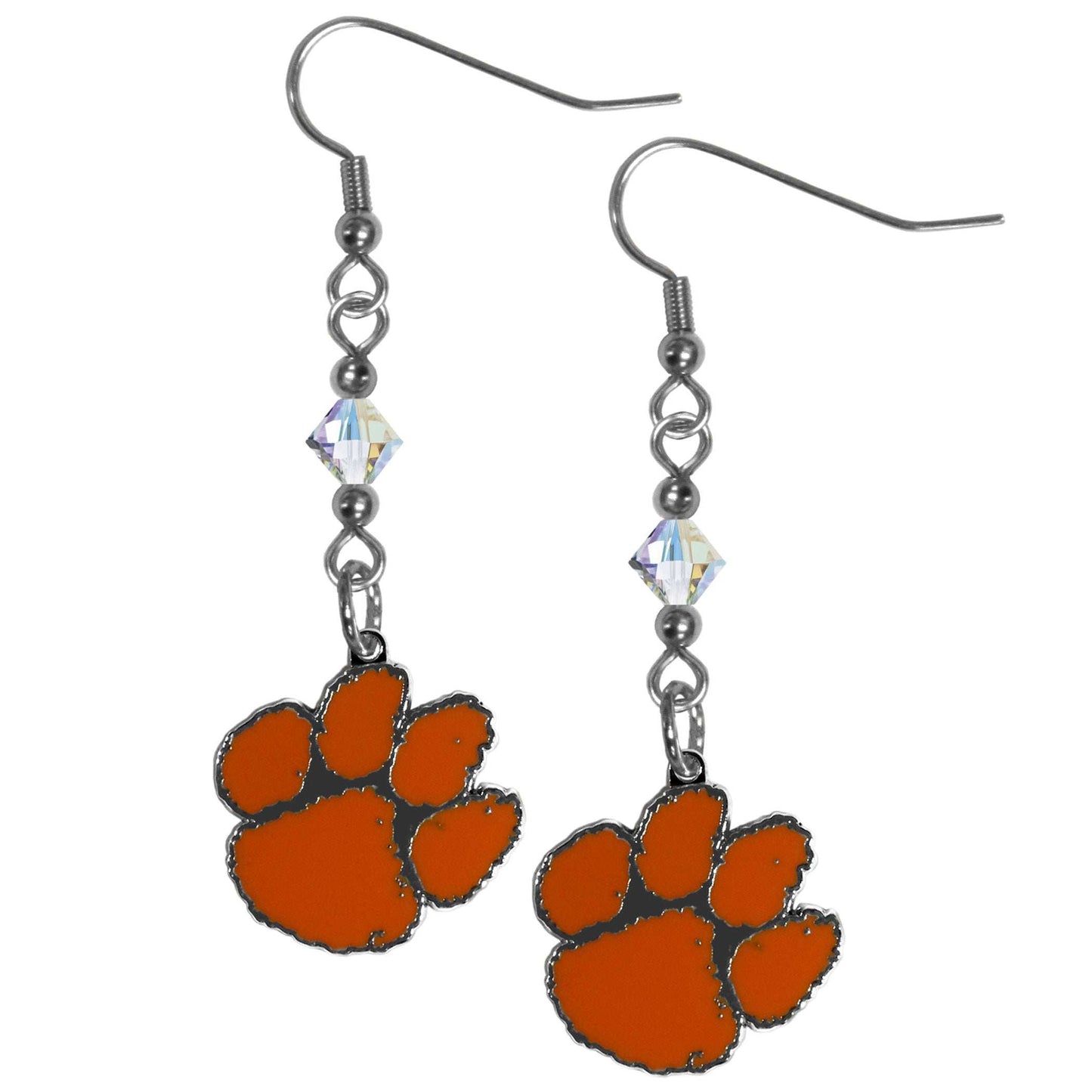 Clemson Tigers Crystal Dangle Earrings - Clemson Tigers - Flyclothing LLC