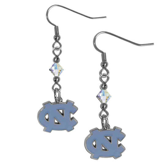 N. Carolina Tar Heels Crystal Dangle Earrings - N. Carolina Tar Heels - Flyclothing LLC
