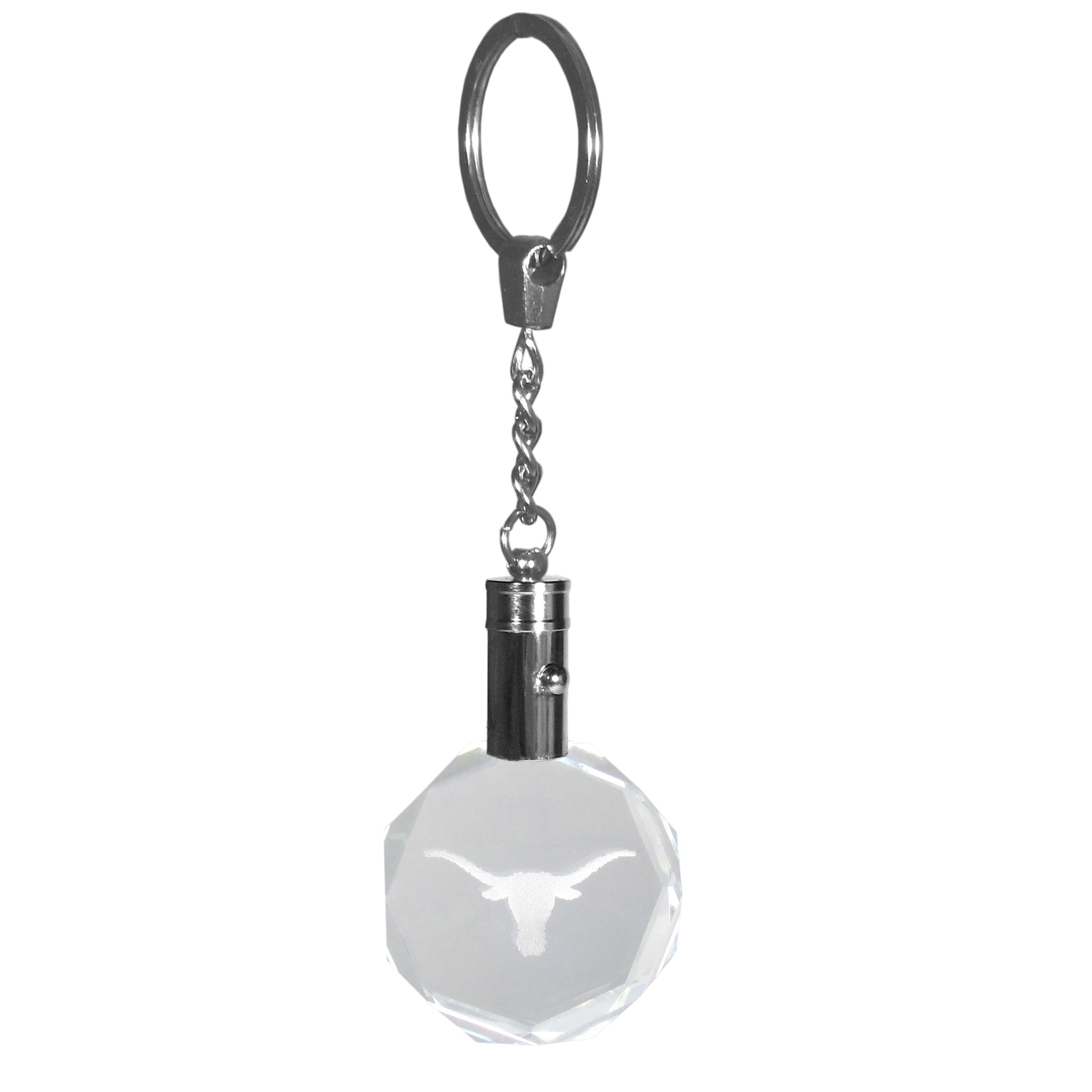 Texas Longhorns Crystal LED Key Chain
