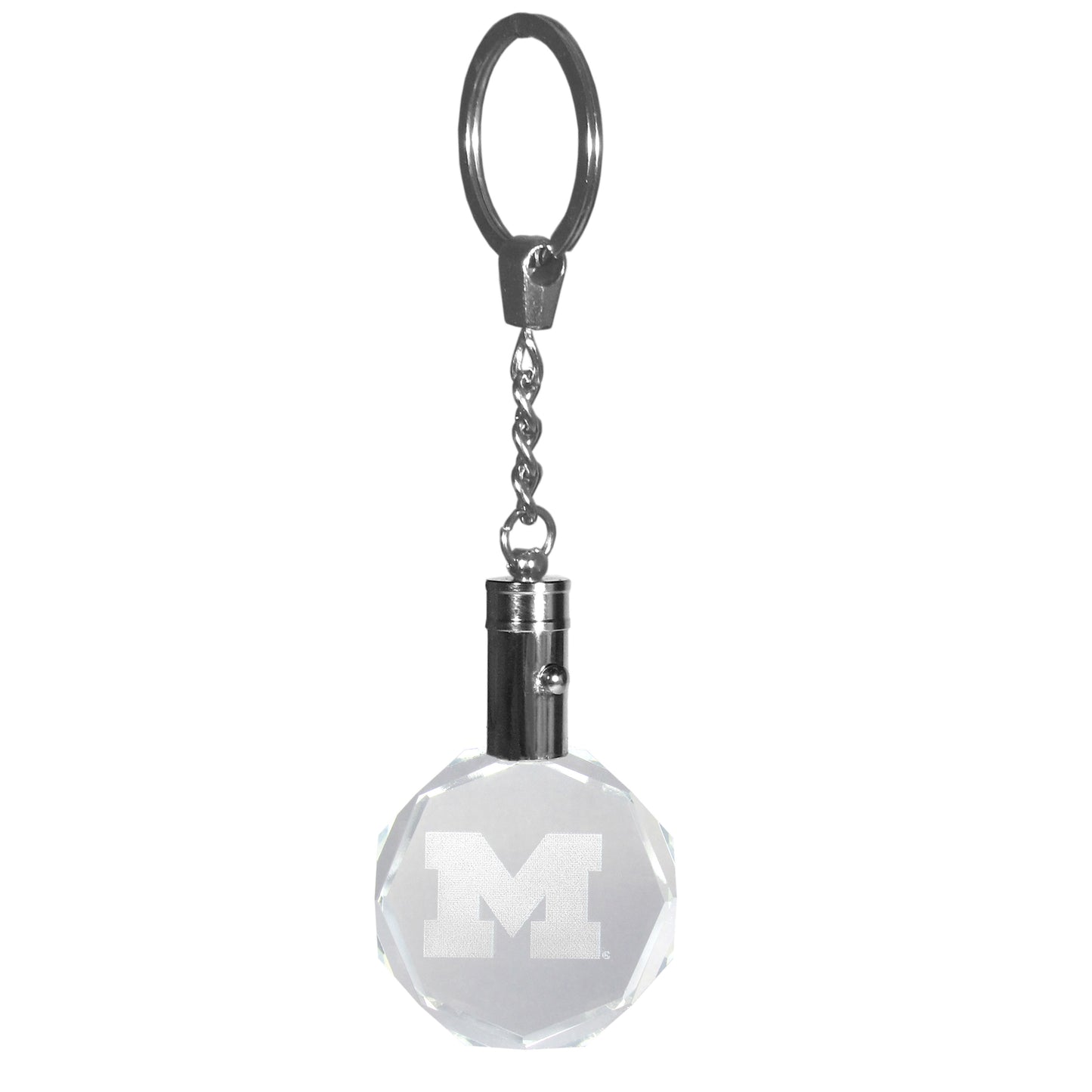 Michigan Wolverines Crystal LED Key Chain