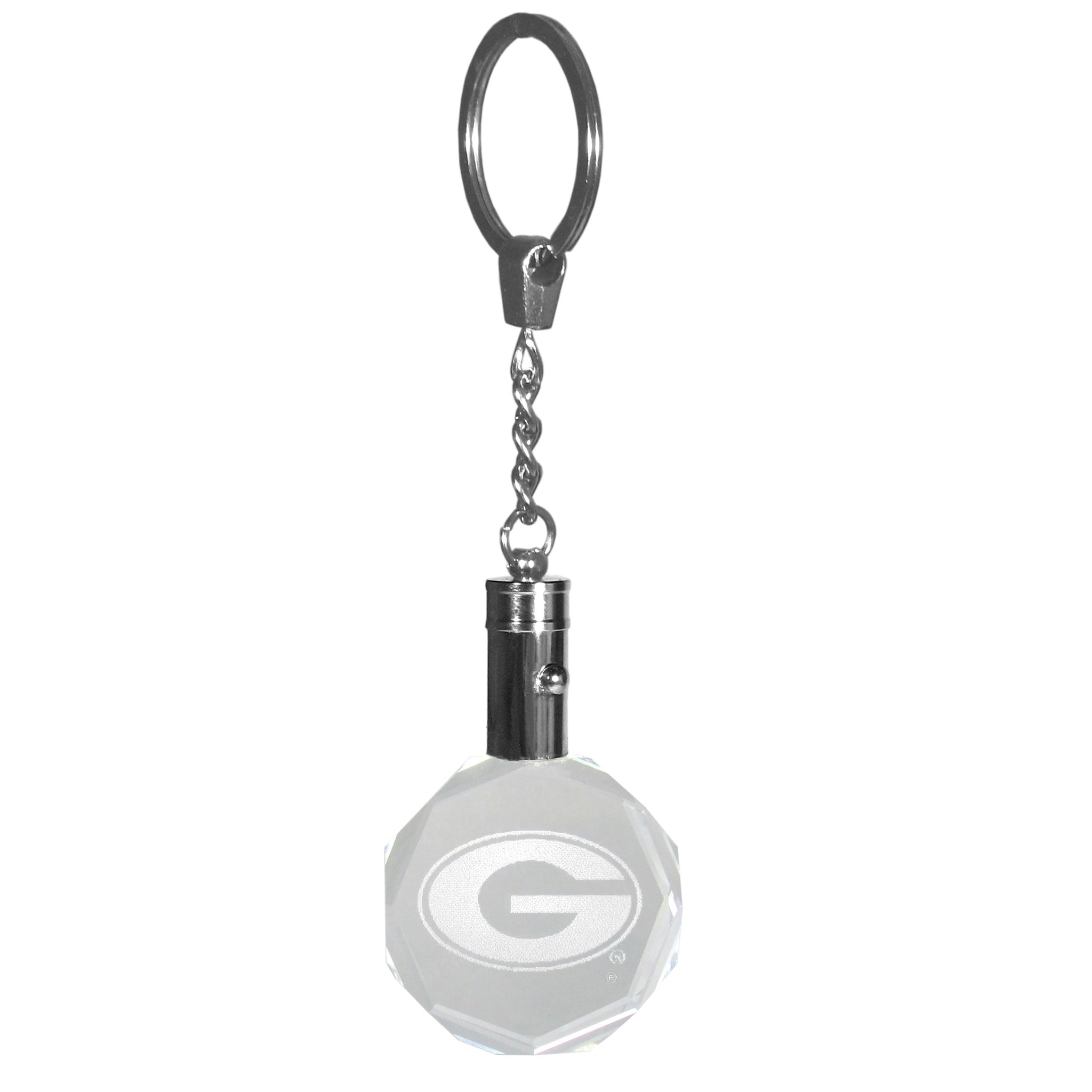 Georgia Bulldogs Crystal LED Key Chain