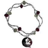 Florida St. Seminoles Crystal Bead Bracelet