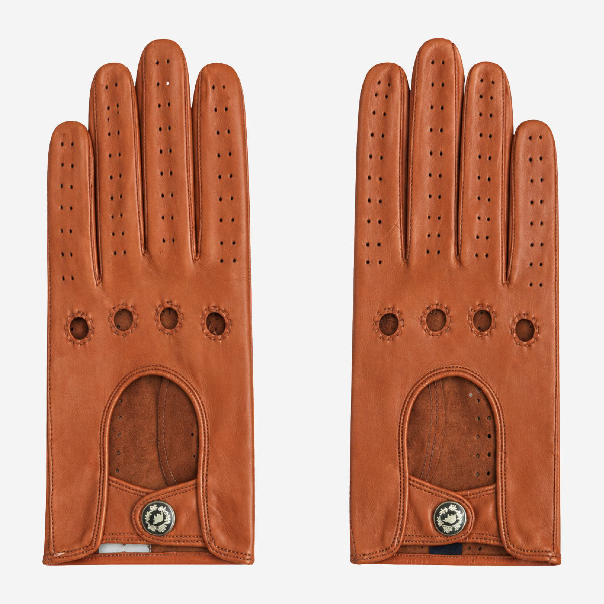 CD4010 (cognac) - Women's Italian Leather Driving Gloves - Leather Gloves Online - Flyclothing LLC
