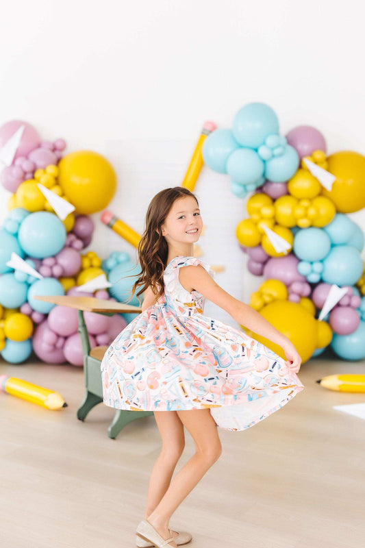 Class Act Flutter Sleeve Twirl Dress - Mila & Rose ® - Flyclothing LLC