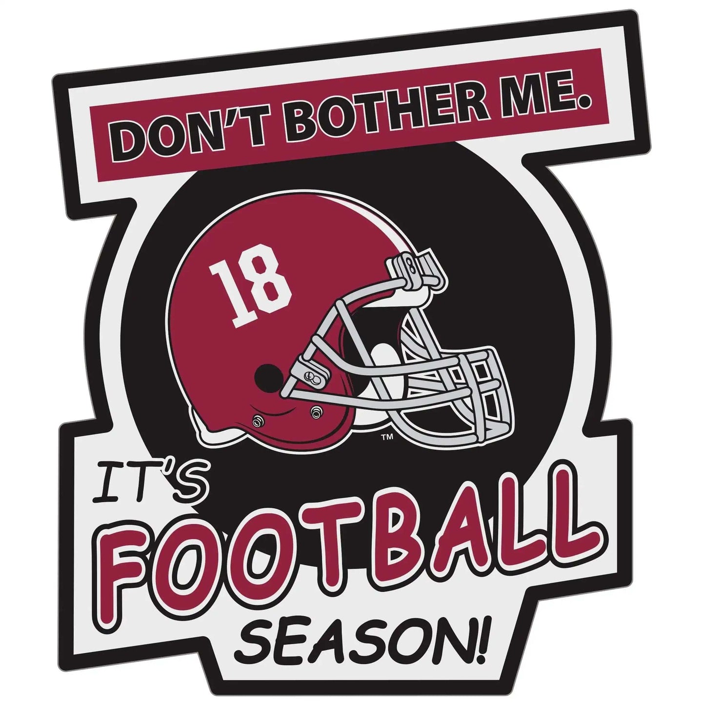 Alabama Crimson Tide Don't Bother Me Auto Decal - Alabama Crimson Tide - Flyclothing LLC