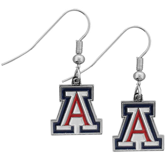 Arizona Wildcats Chrome Dangle Earrings - Arizona Wildcats - Flyclothing LLC