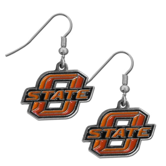 Oklahoma State Cowboys Chrome Dangle Earrings - Oklahoma St. Cowboys - Flyclothing LLC