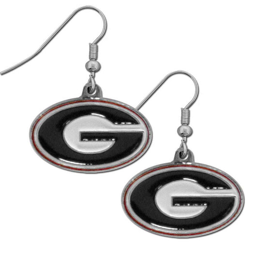 Georgia Bulldogs Chrome Dangle Earrings - Georgia Bulldogs - Flyclothing LLC
