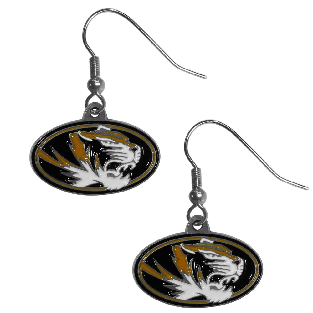 Missouri Tigers Chrome Dangle Earrings