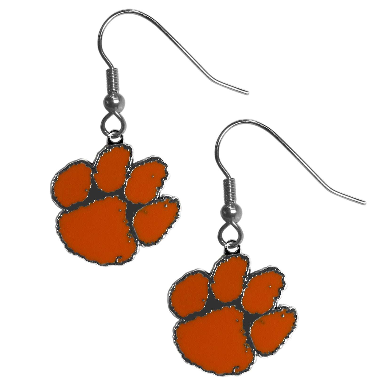Clemson Tigers Chrome Dangle Earrings - Clemson Tigers - Flyclothing LLC
