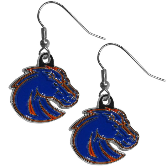 Boise St. Broncos Chrome Dangle Earrings - Boise St. Broncos - Flyclothing LLC