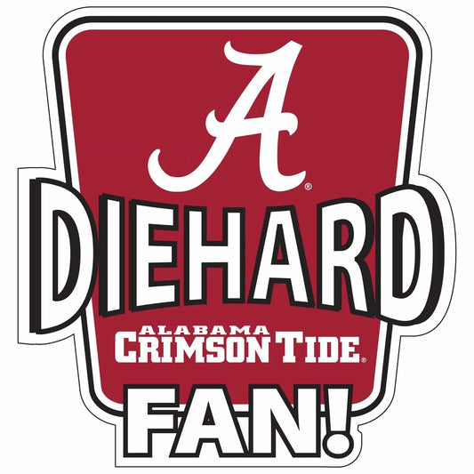 Alabama Crimson Tide Die-Hard Fan Auto Decal - Alabama Crimson Tide - Flyclothing LLC