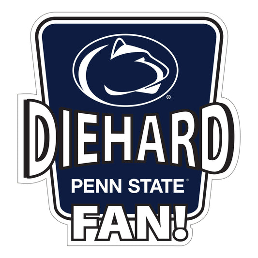 Penn St. Nittany Lions Die-Hard Fan Auto Decal - Penn St. Nittany Lions