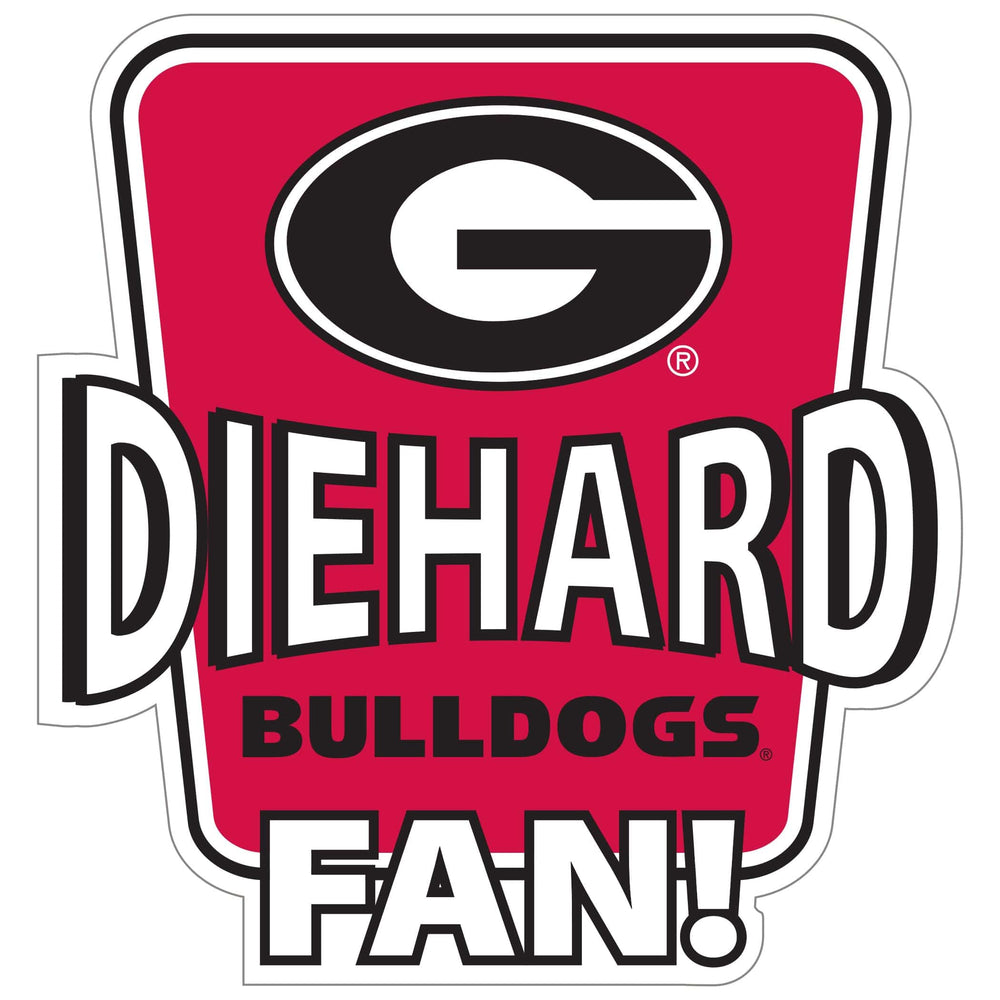 Georgia Bulldogs Die-Hard Fan Auto Decal - Georgia Bulldogs