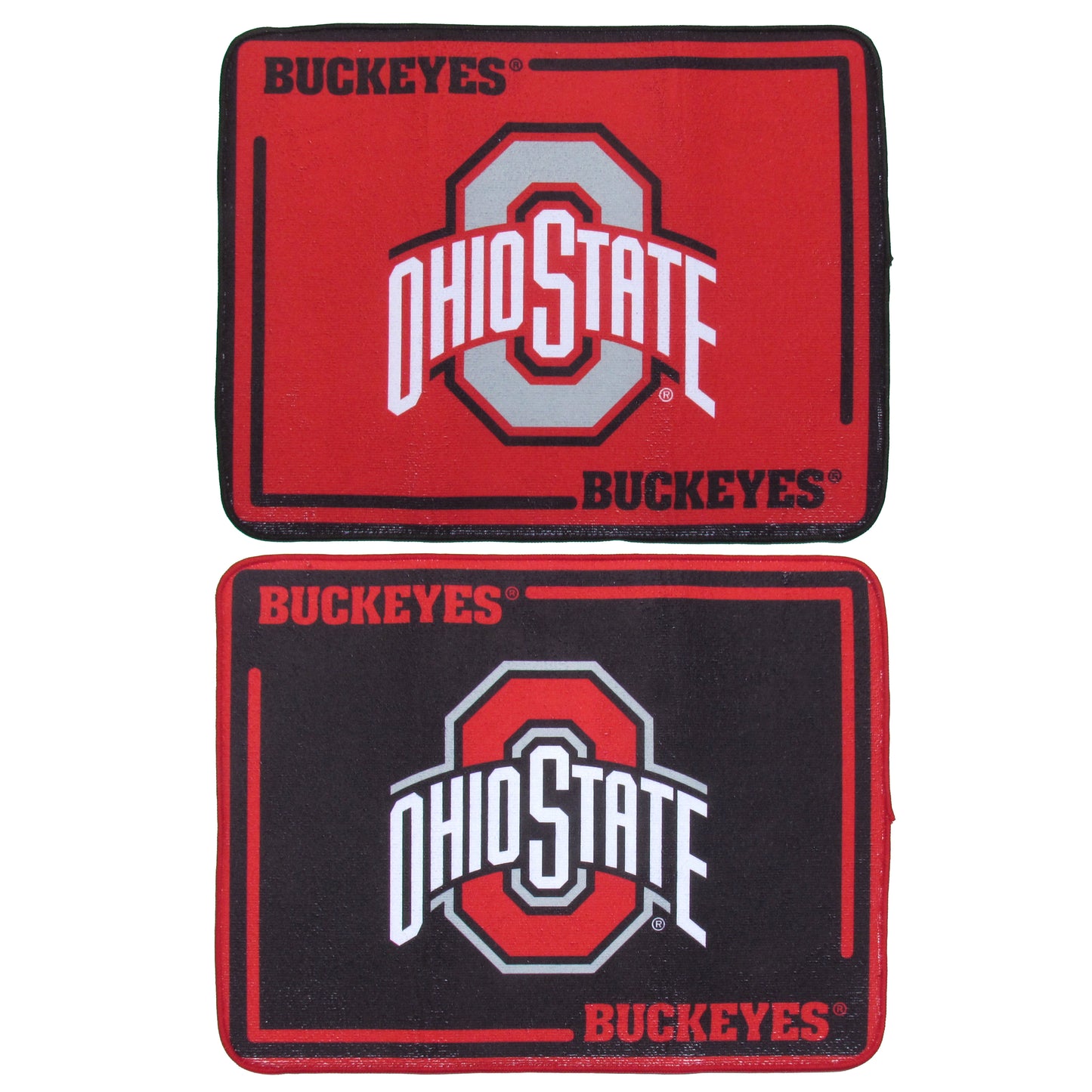 Ohio St. Buckeyes Microfiber Drying Mat, 2pk