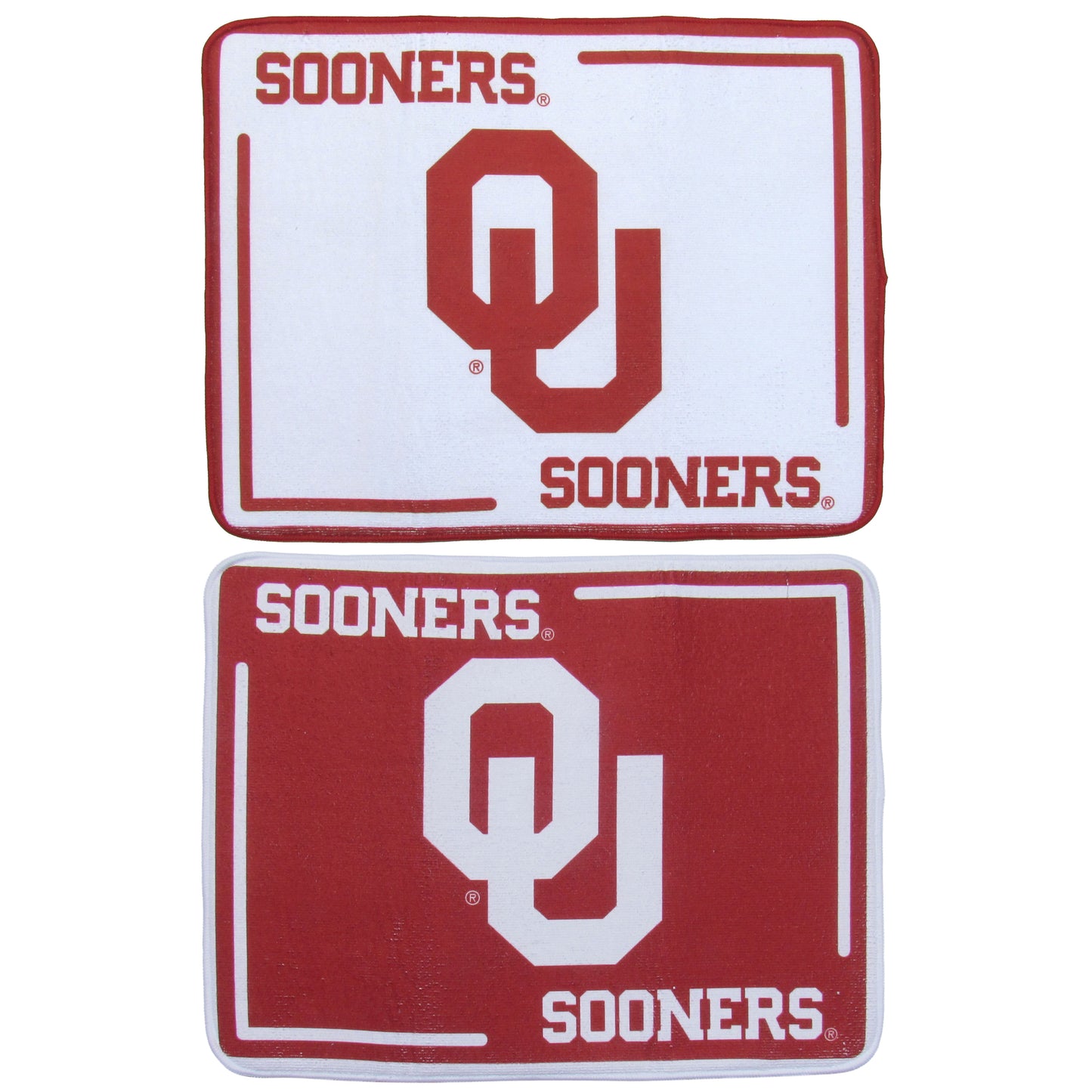 Oklahoma Sooners Microfiber Drying Mat, 2pk
