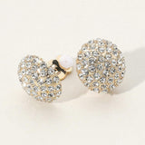 Stone Stud Clip On Earrings - Madeline Love - Flyclothing LLC