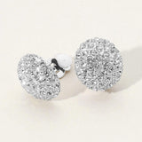 Stone Stud Clip On Earrings - Madeline Love - Flyclothing LLC