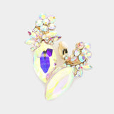 Marquise Stone Accented Clip on Evening Earrings - Madeline Love - Flyclothing LLC