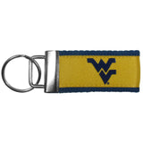 W. Virginia Mountaineers Woven Key Chain - W. Virginia Mountaineers