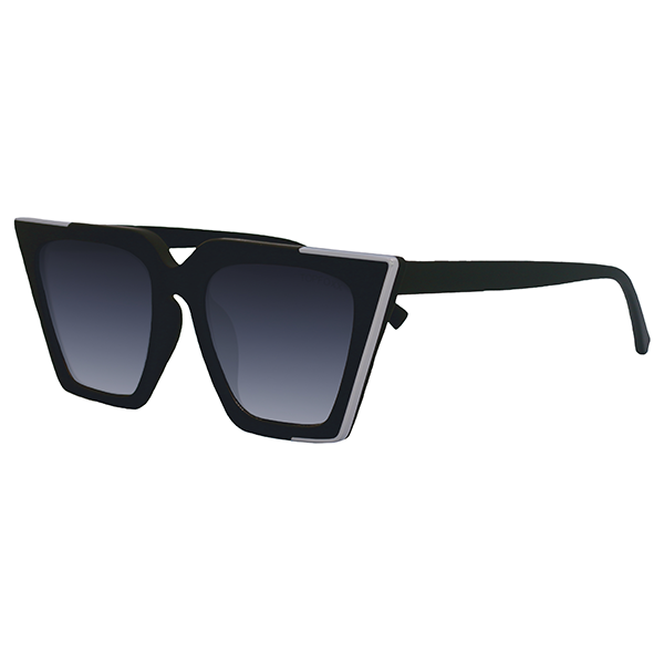 The CEO - Black Faded Black Lens Cateye Sunglasses - TopFoxx - Flyclothing LLC