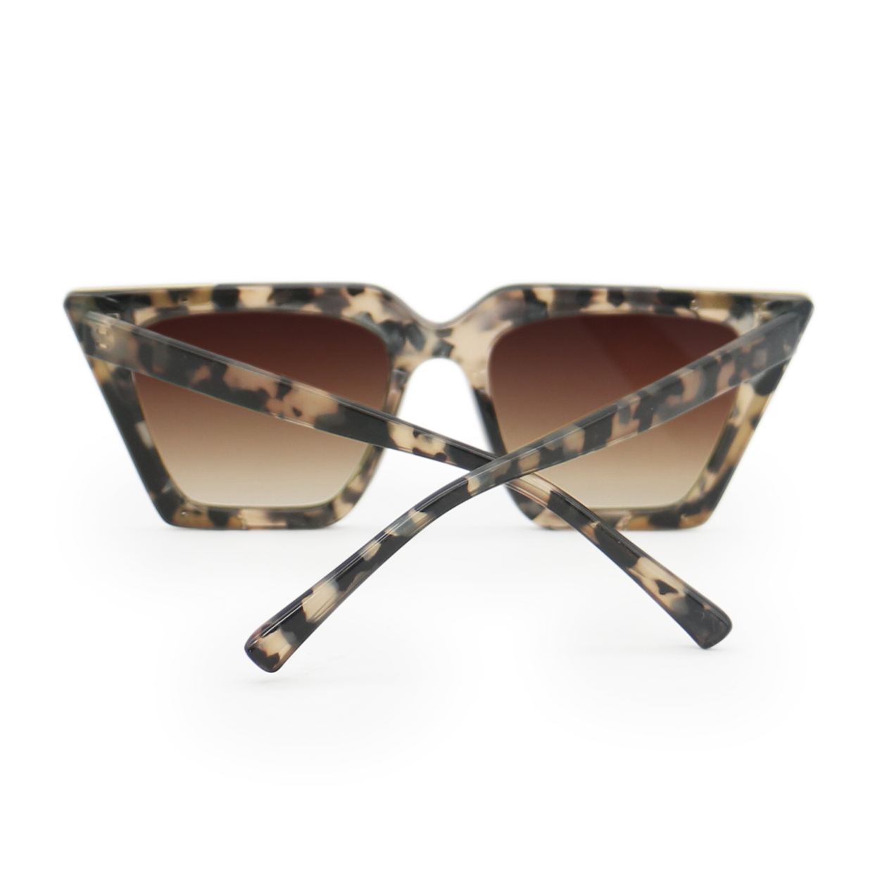 The CEO - Sustainable Tortoise Frame Brown Lens Cateye Sunglasses - TopFoxx - Flyclothing LLC