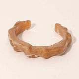 Sculptural Marbled Resin Cuff Bracelet - Madeline Love - Flyclothing LLC