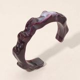 Sculptural Marbled Resin Cuff Bracelet - Madeline Love - Flyclothing LLC